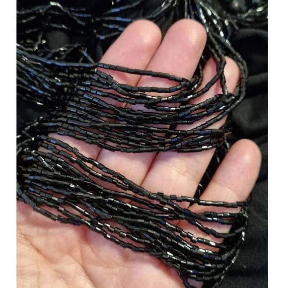 Robert Rodriguez Beaded Embellished Black Halter Top Women's Size Small - Picture 9 of 10